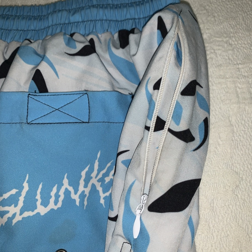 Slunks Shorts Men's Large Blue Lined Proplay Volleyball - Picture 7 of 9